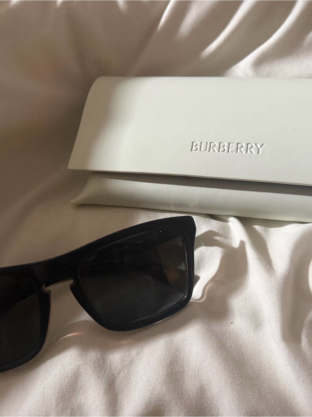 Burberry Black Men's Rectangular Sunglasses